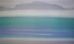 Island Waterscape, untitled by Doug Danz, published by Tiger Mountain Press, - offset lithograph reproduction vintage fine art poster print