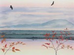 Where Eagles Soar by Jeane Duffey, 12x16, printed in England - offset lithograph reproduction vintage fine art print