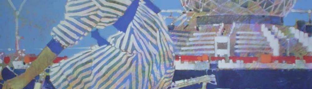 Girl In Motion by Robert Genn, titled, numbered Artist's Proof 20/100 & signed by artist, The Expo'86 Collection poster for Vancouver, B.C. - offset lithograph limited edition vintage poster art print