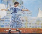 Losing Control by Robert Genn - offset lithograph reproduction vintage poster art print