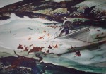 Kelp Ledge by Andrew Wyeth - collotype reproduction vintage 1970's-1980's fine art print