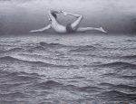 (Yoga Man) "Swami Vishnu #5" by Robert Moon - original limited edition lithograph, numbered 31/100, titled, signed by Robert Moon, dated 1971, medium-large sheet size, 22x28 inches/55x71cm (KerrisdaleGallery.com)