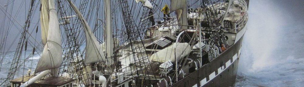 KerrisdaleGallery.com - Stock ID#PP096ph - "Le Siecle Du Belem, 1896-1996" by Philip Plisson - offset lithograph commemoration poster - vintage collectible art print