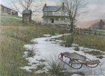 KerrisdaleGallery.com - stock ID#AD662ch-sn - The Last Run by David Armstrong - Limited Edition 662/950, 1980 collotype printed in U.S.A. by Triton Press; numbered and signed in pencil by the artist