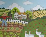 KerrisdaleGallery.com - stock ID#LM332ph-snt - Watermelons and Cabbages by Mary Lake-Thompson - Limited Edition 332/550, 1982 offset lithograph; numbered, signed and titled in pencil by the artist