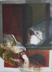 KerrisdaleGallery.com - Stock ID#SA096lv-sn - (untitled) "Woman Holding Dove" by Alvar Sunol Munoz-Ramos - original lithograph, signed by artist and numbered 96/150