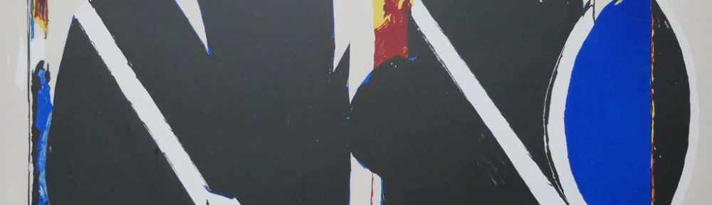 KerrisdaleGallery.com - Stock ID#BD029sh-snd - (untitled) Abstract 1991 by Dennis Eugene Norman Burton - original serigraph/silkscreen, signed by artist, numbered 29/70, dated 12-18-91