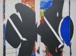 KerrisdaleGallery.com - Stock ID#BD029sh-snd - (untitled) Abstract 1991 by Dennis Eugene Norman Burton - original serigraph/silkscreen, signed by artist, numbered 29/70, dated 12-18-91