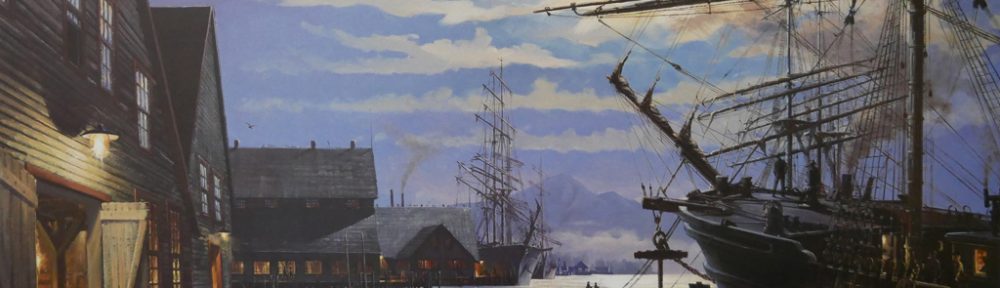 KerrisdaleGallery.com - Stock ID#HJ057ph-snt - "Loading for the Morning Tide" by John M. Horton C.S.M.A. F.S.A. - vintage 1987 limited edition print, offset lithograph, signed by artist, numbered 57/450