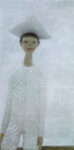 KerrisdaleGallery.com - Stock ID#LJ673ch - "Le Petit Arlequin (1959)" by Jean Paul Lemieux - Plate III from the 1967 portfolio - collectible vintage art print, colour collotype reproduction printed by Arthur Jaffe NYC - from the portfolio of 2500 copies published by Redpath Press, McGill University, Montreal in July 1967