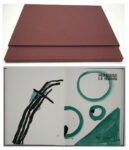 KerrisdaleGallery.com, Stock ID#TAL165bv - Derriere Le Miroir by Pierre Tal-Coat (illustrations, lithographs) and Henri Maldiney (text, in French) - Maeght Editeurs 1965 Limited Edition 14/150, artist-signed Softcover book housed in Hardcover Folio in cloth-covered slipcase. With 7 original large color lithographs. Photo shows cover, unfolded, to reveal 2 lithos.
