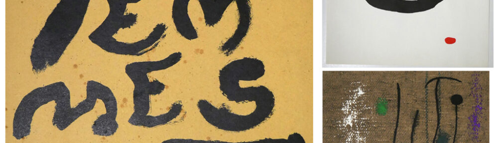 Femmes by Claude Simon (text), Joan Miro (illustrations) - 1965 Maeght Editeur, Paris - Portfolio of 23 offset lithograph prints , 3 original woodcuts, text pages 9-20, unbound as issued - from the limited edition of 50 copies - (available from KerrisdaleGallery.com, Stock ID# MIR265bvPx26)
